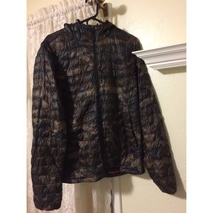 Men's North Face Camo Thermal Ribbed Jacket